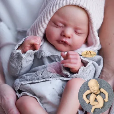18-19 Inches Blank Reborn Baby Kit Sam Unpainted Unfinished Bebe Reborn Doll Molds Parts Vinyl Kit