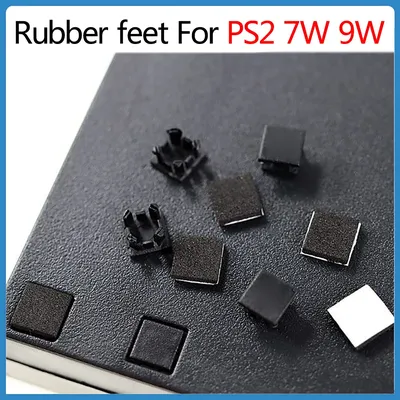 Rubber Feet For Sony PlayStation 2 PS2 70000 90000 Controller Plastic Pad Cover Dust Plug Set 7W 9W