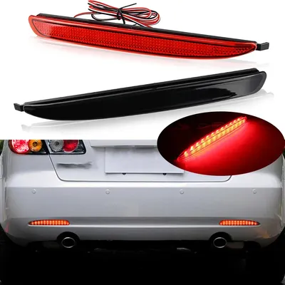2PCS For Mazda 6 2003-2008 For Mazda6 Atenza Sport For Mazdaspeed LED Rear Bumper Light Car