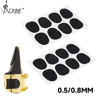 SLADE 8pcs / 16pcs Standard 0.8mm Alto Tenor Saxophone Mouthpiece Cushions Pads Woodwind Musical