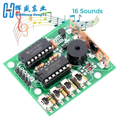 16 Music Sound Box BOX-16 Board 16-Tone Electronic Module DIY Kit Parts Components Soldering