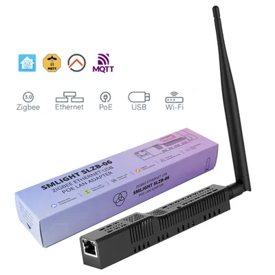 Zigbee 3.0 to Ethernet SMLIGHT SLZB-06 USB,and WiFi gateway coordinator with PoE, works with