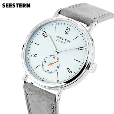 SEESTERN 2024 New Men Watch Automatic Business Wristwatches ST1701 Movement Ultra Thin Clock Top Brand Luxury Fashion Casual