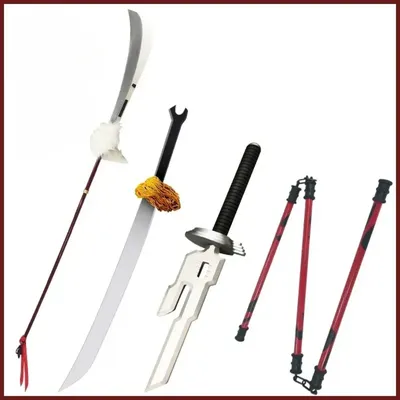 Jujutsu Kaisen Weapon Zenin Maki Fushiguro Toji Spear of Tianri Anime Peripheral PVC Weapon Model for Cosplay Gift Toys for Boys