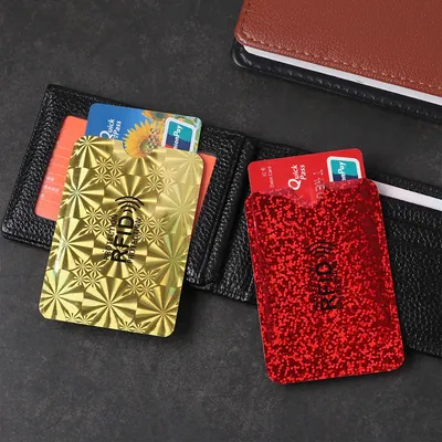 5Pcs Anti-Theft Card Holder Aluminum Foil RFID Case Anti-degaussing Card Holder Protection Bank Card