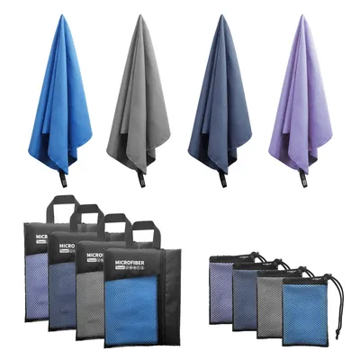 Mutao Microfiber Towel With Mesh Bag, Quick Drying Absorbent Towels For Camping, Gym Yoga,