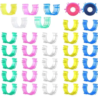 10-50pcs/Pack Sewing Bobbin Clips Sewing Tool Clip Accessory Bobbin Holder Clips Colorful Thread