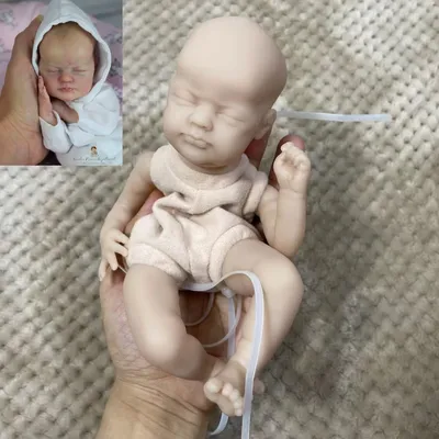 Mini Reborn Kit 9 Inches Reborn Baby Vinyl Doll Kit Wee Mouse Unpainted Unassembled Doll Parts DIY