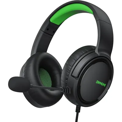 BINNUNE BG02 Gaming Headset with Mic for Xbox Series X|S Xbox One PS4 PS5 PC Switch, Wired Gamer Headphones