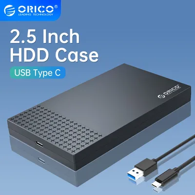 ORICO Type-C External Hard Drive Case SATA to USB3.1 HDD Enclosure for 2.5'' HDD SSD 6Gbps Speed