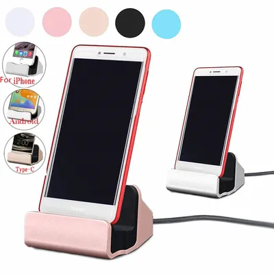For iPhone X 12 mini 7 6 USB Cable Original Sync Cradle Charger Base For Xiaomi HUAWEI Samsung Leeco