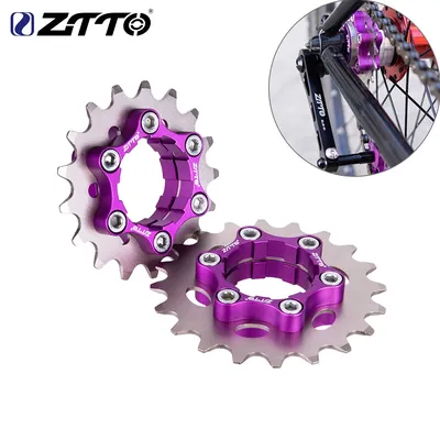 ZTTO MTB Single Speed Cassette Cog Bicycle 1 Speed Sprocket Gear 16T 17T 18T 19T 20T 21T 22T 23T K7