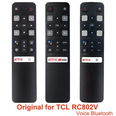 New Original Voice Remote Control RC802V FMR1 FNR1 FUR6 FUR4 FUR7 For TCL Android Smart TV Universal