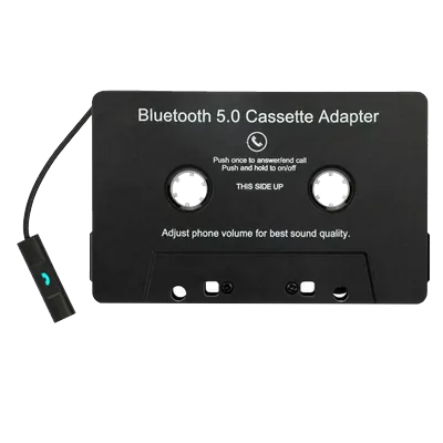 Car Speaker Bluetooth 5.0 wireless cassette receiver, universal converter car MP3/SBC/ stereo, tape