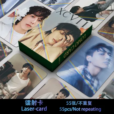 55Pcs/Set Kpop idol Card JK GOLDEN Album Lomo Card Poster Photocards Collect Cards Postcards Fans