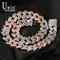 Uwin 15mm Baguette Cuabn Chain Prong Setting 2 Colors Miami Choker Iced Out Chain Bling CZ Necklace