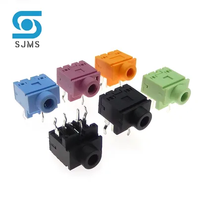 5/10Pcs Headphone Jack Socket PJ-317 5Pin DIP 3.5MM Stereo Female Socket 3.5 Audio Earphone