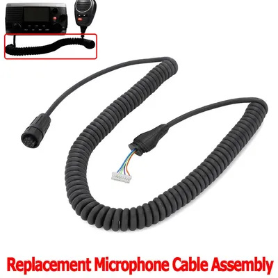 For Garmin VHF 200 Marine Radio Replacement Microphone Mic Cord Cable,Cable Only