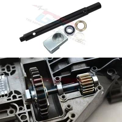 GPM Metal Steel Main Gear Shaft Transmission Input Shaft 7786X for Traxxas 1/6 XRT 1/5 X-MAXX 8S 4WD