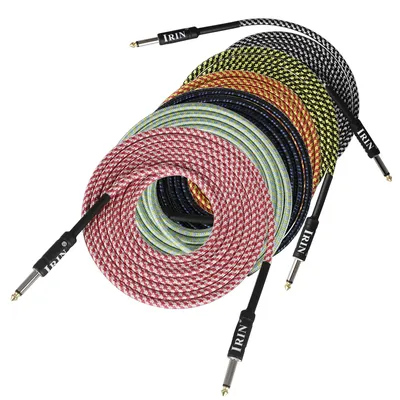 IRIN 3M Guitar Cable Stringed Instrument Accessories No Noise Audio Wire Cord Musical Instrument