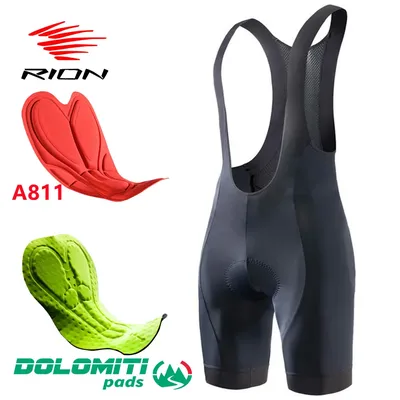 RION High Quality Classic Men Cycling Bib Shorts Bicycle Culotte Ciclismo Bike Pants Pad MTB