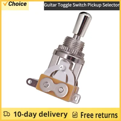 3 Way Short Straight Guitar Toggle Switch Pickup Selector with Brass Hat Compatible with Les Paul LP
