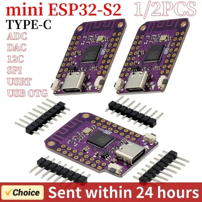 1/2PCS ESP32 S2 Mini WIFI IOT Board Based ESP32-S2FN4R2 ESP32-S2 4MB Flash Type-C Connect Arduino