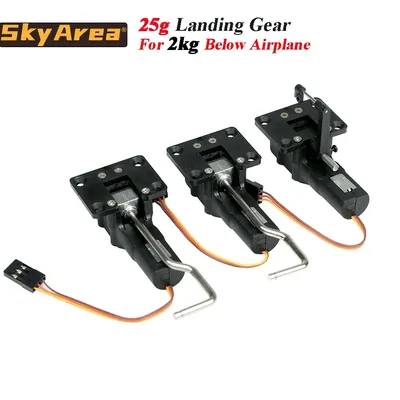 25g Retractable Mini Landing Gear Digital Servoless Metal Electronic for 2kg RC Fixed-Wing KTK SU27
