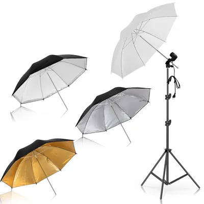 4 Pcs 83cm Photo Studio Umbrella Photography Photo Video Light White Reflector Umbrella Without