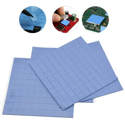 100pcs/lot10x10x1mm GPU CPU PS3 PS2 XBOX Heatsink Cooling Thermal Conductive Silicone Pad Works For