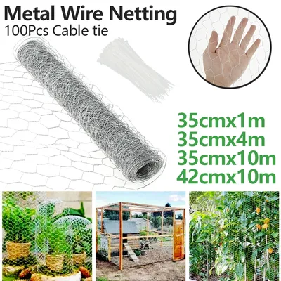Metal Wire Netting Chicken Rabbit Poultry Fence Netting Crop Protection Net Hexagonal Galvanized