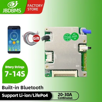 JiaBaiDa Automized Identify 7s-14s 7S 8S 9S 10S 11S 12S 13S 14S 20A 30A 40A 50A LFP NMC Smart BMS