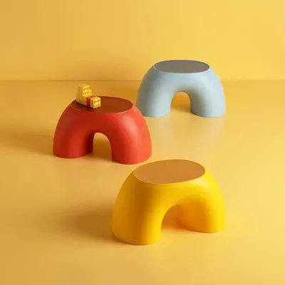 Creative Rainbow Stool Simple Ring Small Bench Home Round Comfortable Stool Durable Non-Slip Shoe