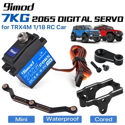 9IMOD 7kg 2065 Digital Servo Waterproof HV Metal Gear Mini Servo with Horn/Bracket/Steering Links