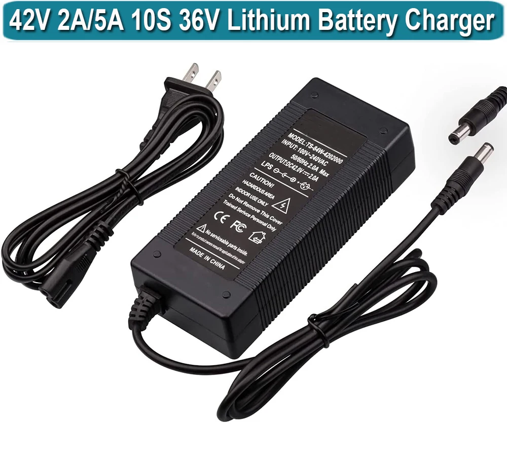 42V 2A 5A Charger for 36v Jetson Hiboy s2 pro,Jetson Bolt Pro , Gotrax Sisigad ,13S 36 Volt battery pack