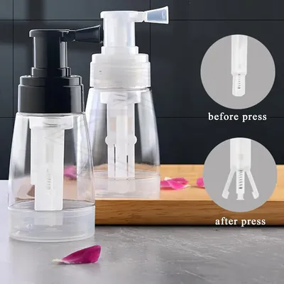 180ml Powder Atomizer Bottle Barber Talcum Emulsion Spray Travel Container Lotion Dispenser Rotate Bottle Salon Accessories