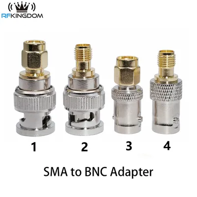 SMA to BNC Adapter SMA Male Plug to BNC Female M/F Radio Antenna Connector RF Converter M/F Radio