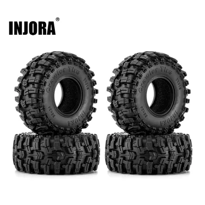 INJORA 58*24mm Swamp Stomper 1.0" Wheel Tires for 1/24 1/18 RC Crawler Car SCX24 AX24 TRX4M FCX24