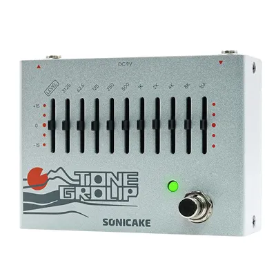 SONICAKE Tone Group 10-Band EQ Equalizer Guitar Bass Effects Pedal QDS-01