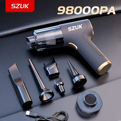 98000PA Car Vacuum Cleaner Mini Cleaning Machine Strong Suction USB Handheld for Car Home Appliance