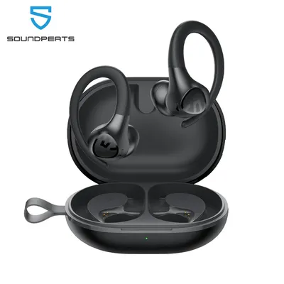 SoundPEATS Wings 2 Bluetooth 5.3 Wireless Earbuds Waterproof Sports Over-Ear Hooks Earphones with