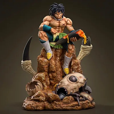 24cm Anime Dragon Ball Master Roshi Figures Broli Action Figure Statue Collection GK Broly Kame Sennin Figurine Model Toys Gifts