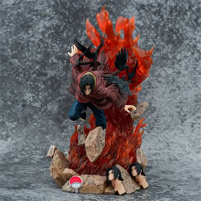 30cm Uchiha Itachi GK Akatsuki Anime Model PVC Action Figure Statue Collection Model Toys Doll Kids Gifts