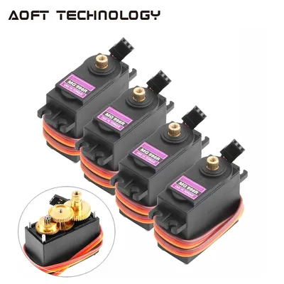 4PCS 13KG 15KG Servos Digital MG995 MG996R Servo All Metal Gear for JR Car RC Model Helicopter Boat