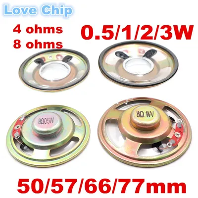 Waterproof Speaker 4 ohm 8 ohms 0.5/1/2/3 watt 0.5W 1W 2W 3W 5W 4R 8R Diameter 40mm 45mm 50MM 57MM