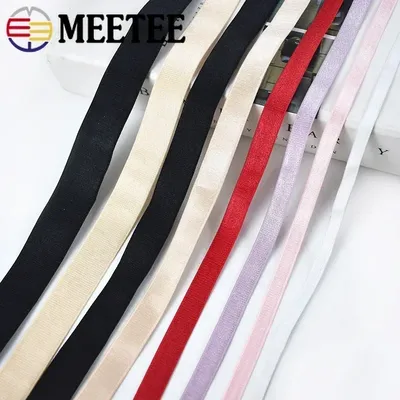 10Meters 6mm-25mm Nylon Elastic Bands For Bra Straps Rubber Band Webbing Shoulder Strap DIY Garment