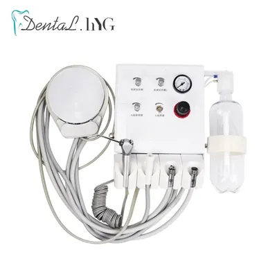 Dental Portable Turbine Unit with Weak Suction Dental Equipment Air Unit with 2 Handpiece Tubes 3