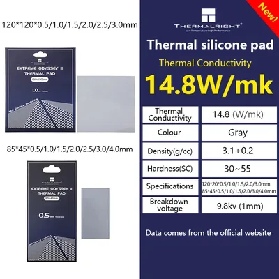 Thermalright Odyssey II 14.8 W/mK Thermal Pad Heat Dissipation Silicone Pad For CPU GPU Graphics