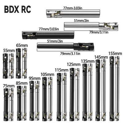 Metal Internal Spline Drive Shaft Universal Joint Driveshaft for 1/10 RC Car Crawler Axial SCX10 Gladiator YK4082 TRX4 TF2 D110