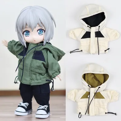 New Ob11 Doll Cool Pizex Clothes Leisure Work Doll Hoodie Clothing Sportswear For YMY, Ob11,Gsc,Obitsu 11,1/12bjd Dolls